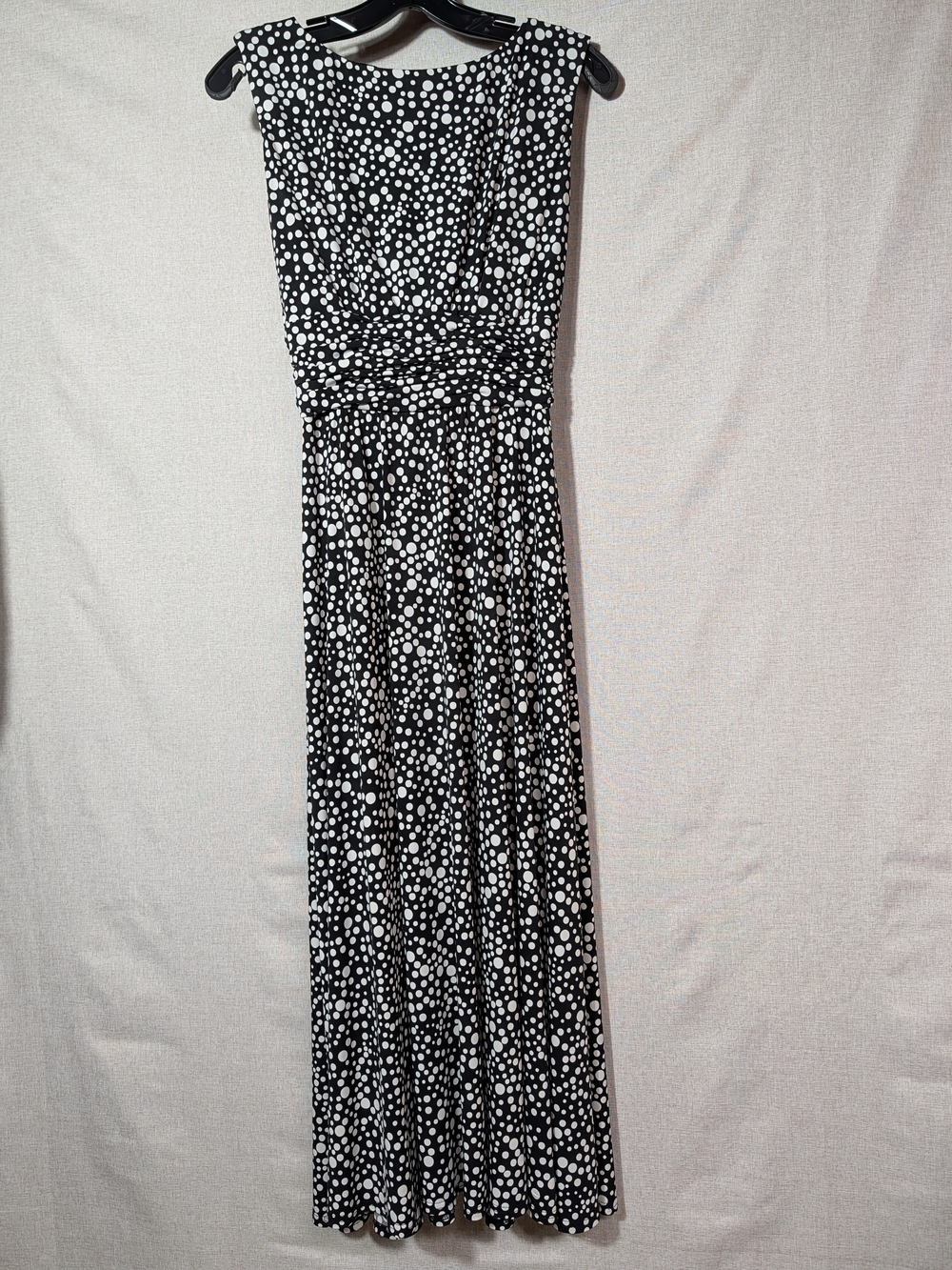 Black & White Polka Dot Midi Dress Size 6 Jessica Howard
